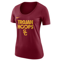 USC Trojans Women's Nike Cardinal SC Interlock Cotton Hoops T-Shirt